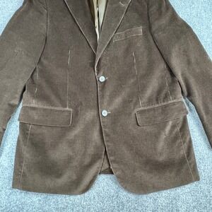 Saddlebred Corduroy Blazer Jacket Men's 40S Brown Academia Preppy Career Artsy